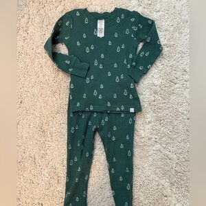 Carter's Little Planet Forest Green Tree Print Pajama Set